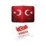 Kitap Bilgini Türk Bayraklı Karne Kılıfı