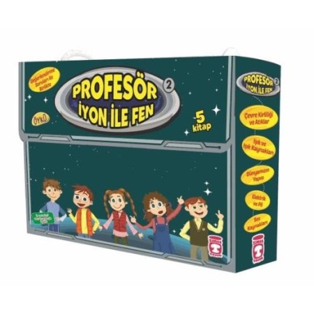 Timaş Çocuk Yayınları Profesör İyon İle Fen 2 Set - (5 Kitap)