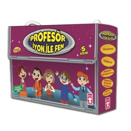 Timaş Çocuk Yayınları Profesör İyon İle Fen 1 Set - (5 Kitap)