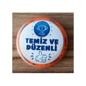 Mudu Temiz ve Düzenli Rozeti 44mm