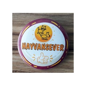 Mudu Hayvansever Rozeti 37mm