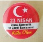 Mudu 23 Nisan Rozeti Bayraklı 58mm