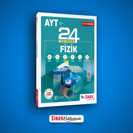 Sınav Yayınları AYT Fizik 24 Adımda Konu Anlatımlı Soru Bankası