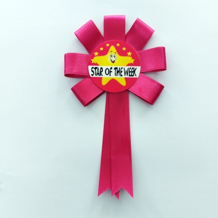 Mudu Star Of The Week Rosette - Pink