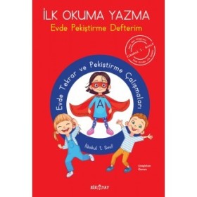 İlk Okuma Yazma Evde Pekiştirme Defterim - Düşler Yayınları ile Eğlenceli Öğrenme