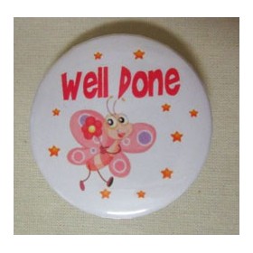 Well Done Badge (Butterfly) 44 mm