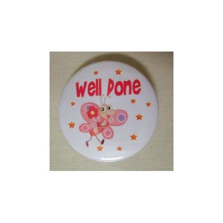 Well Done Badge (Butterfly) 44 mm