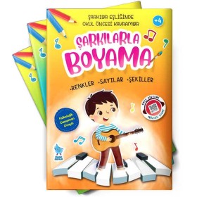 Damla Yayınları Şarkılarla Boyama (4 Kitap): Eğlenceli ve Öğretici Boyama Seti