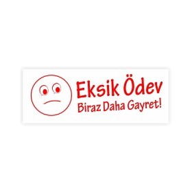 Mudu Eksik Ödev - Yuvarlak Kaşe