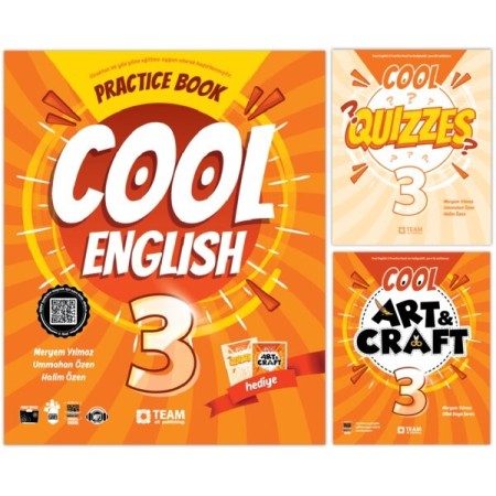 Team Cool English 3 Practice Book - Art&Craft 3 ve Quizzes ile Eğlenceli İngilizce Öğrenme