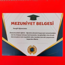 Mudu Mezuniyet Belgesi - İnce Kağıt Rulo Yapılabilir