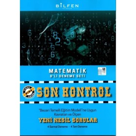 Bilfen Yayınları 8. Sınıf Matematik Son Kontrol 8'Li Deneme