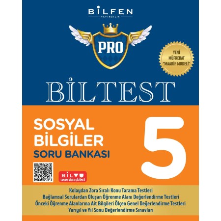 Bilfen Yayıncılık 5.Sınıf Biltest Pro Sosyal Bilgiler Soru Bankası