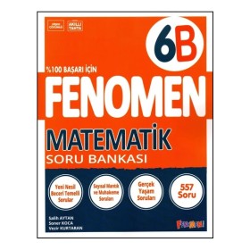 Fenomen Yayınları Fenomen 6. Sınıf Matematik B Soru Bankası