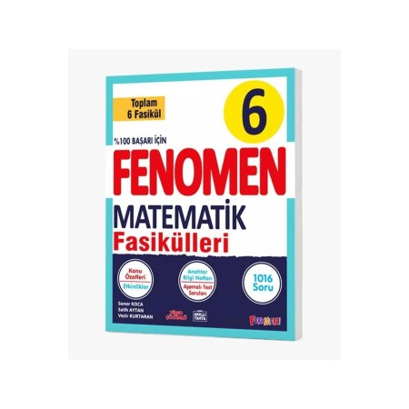 Fenomen Yayınları 6. Sınıf Matematik Fasikülleri (Toplam 6 Fasikül)