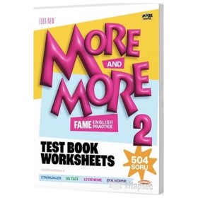 2. Sınıf More & More Worksheets & Test Book & Selfie Test - İngilizce Çalışma Seti