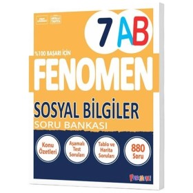 Fenomen Yayınları 7. Sınıf Sosyal Bilgiler AB Soru Bankası