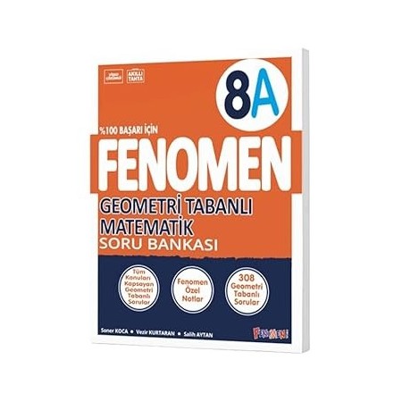 Fenomen Yayınları 8. Sınıf Geometri Tabanlı Matematik Soru Bankası