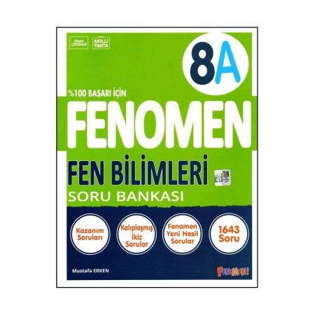 Fenomen Yayınları 8. Sınıf Fen Bilimleri A Soru Bankası