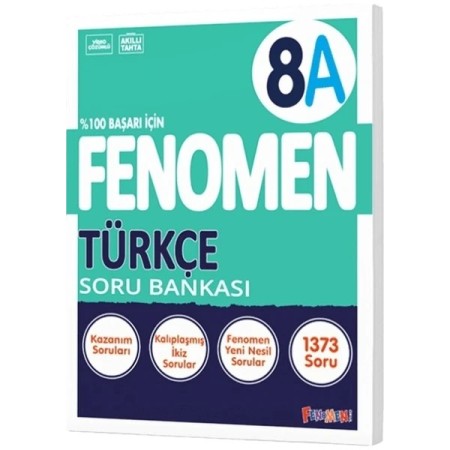 Fenomen Yayınları 8. Sınıf Türkçe A Soru Bankası