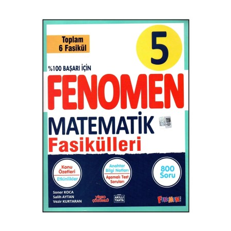 Fenomen Yayınları 5. Sınıf Matematik Konu Özetli Soru Bankası Fasikülleri 6 Fasikül