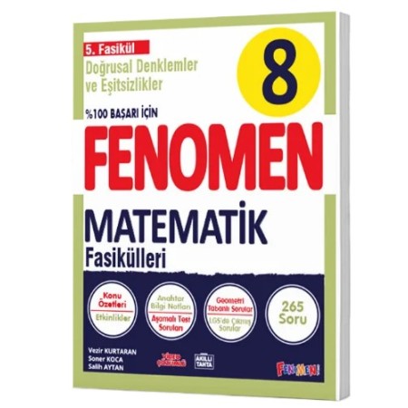 Fenomen Yayınları 8. Sınıf Matematik 5.Fasikül (Doğrusal Denklemler Ve Eşitsizlikler)