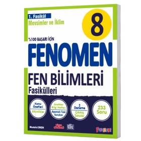 Fenomen Yayınları 8. Sınıf Fen Bilimleri 1. Fasikül (Mevsimler ve İklim) Konu Özetli Soru Bankası