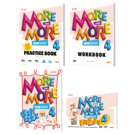 More & More 4 Practice Book & Workbook Seti | İngilizce Başarı için Kapsamlı Çalışma Kaynağı