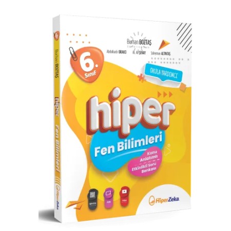 Hiper Zeka Yayınları 6. Sınıf Hiper Fen Bilimleri Konu Anlatımlı & Etkinlikli Soru Bankası