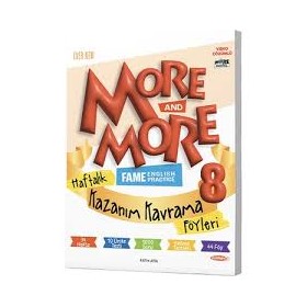 More&More 8. Sınıf Haftalık Kazanım Kavrama Föyleri 40 Föy - 8. Sınıf İngilizce Çalışma Kitabı