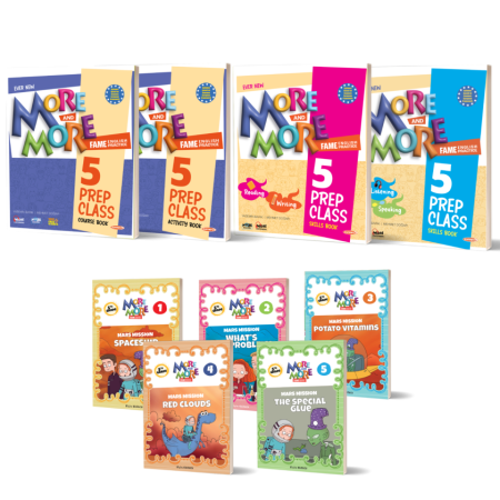 More&More 5 Prep Class 5’li Set (Hikaye Seti + Course Book + Activity Book + Skills Book 1 + Skills Book 2)