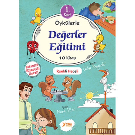 Yuva Yayınları Değerler Eğitimi (Renkli Heceli) 1.sınıf (10 Kitap)