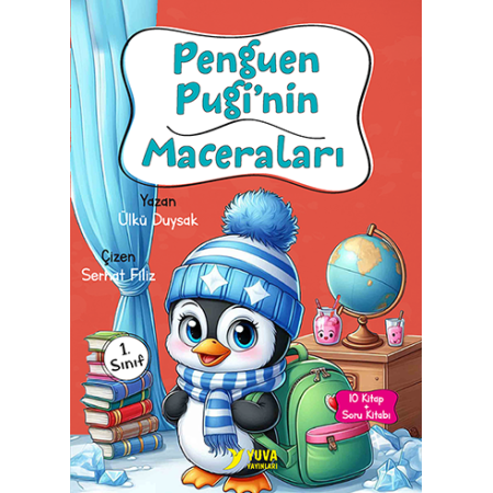 Yuva Yayınları Penguen Puginin Maceraları 1.Sınıf (10 Kitap)