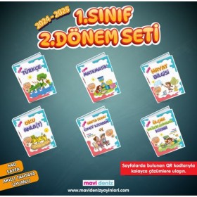 Mavi Deniz Yayınları 1. Sınıf 2. Dönem 6 Kitap Set