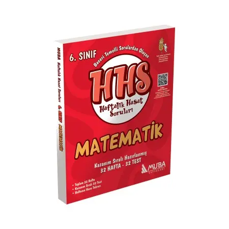 Muba Yayınları 6. Sınıf Matematik Haftalık Hasat Soruları (HHS) – Konu Tekrarı ve Başarı Takibi