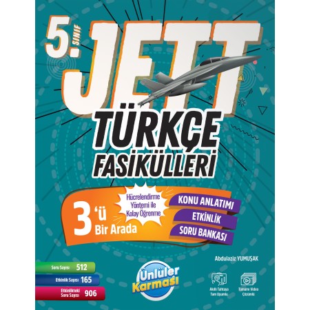 Ünlüler Karması 5.Sınıf Jett Türkçe Fasiküller Soru Bankası