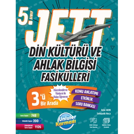 Ünlüler Karması 5. Sınıf Jett Din Kültürü ve Ahlak Bilgisi Fasikülleri Soru Bankası