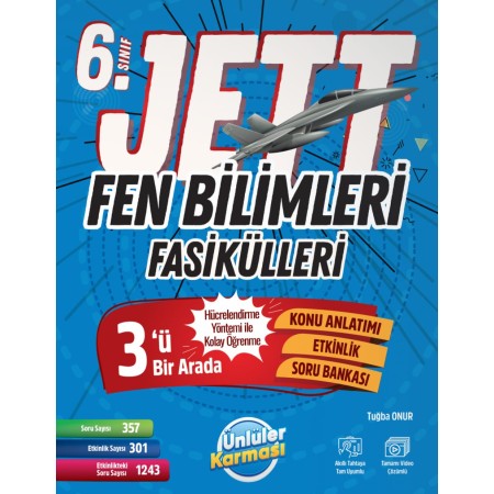 Ünlüler Karması 6. Sınıf Jett Fen Bilimleri Fasikülleri Soru Bankası