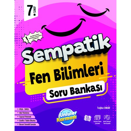 Ünlüler Karması 7. Sınıf Sempatik Fen Bilimleri Soru Bankası