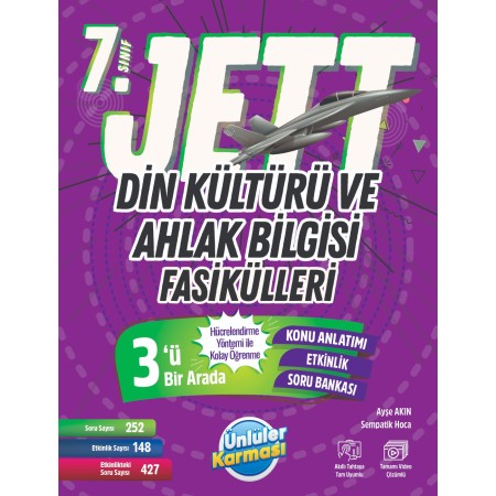 Ünlüler Karması 7. Sınıf Jett Din Kültürü ve Ahlak Bilgisi Fasikülleri Soru Bankası