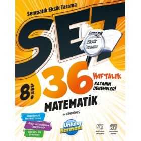 Ünlüler Karması 8. Sınıf Matematik 36 Haftalık Kazanım Denemeleri