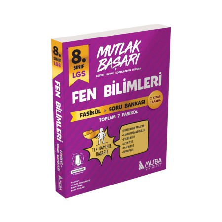 Muba Yayınları MB 8. Sınıf Fen Bilimleri Fasikül + Soru Bankası – Fen Bilimlerinde Başarıyı Yakalayın