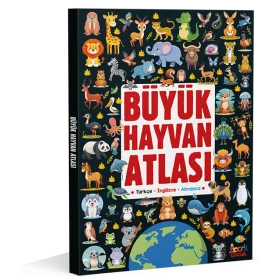 Nesil Yayınları Büyük Hayvan Atlası (Türkçe-İngilizce-Almanca) / Bıcırık - Çocuklar İçin Eğitici Hayvan Kitabı