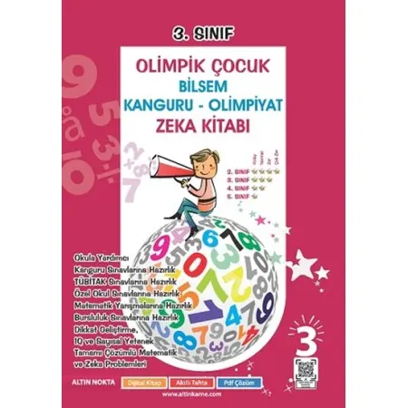 Altın Nokta Yayınları 3. Sınıf Olimpik Çocuk Bilsem - Kanguru - Olimpiyat Zeka Kitabı Tamamı Çözümlü