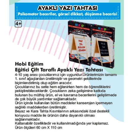 Hobi Eğitim Dünyası Ayaklı Yazı Tahtası
