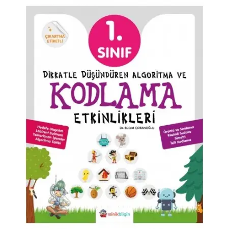 Sıfırbir Yayınları 1. Sınıf Algoritma ve Kodlama Kitabı | Eğlenceli Etkinlikler