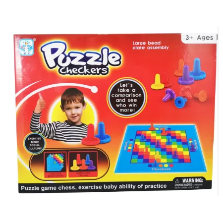 Hobi Eğitim Dünyası Puzzle Checkers Oyunu