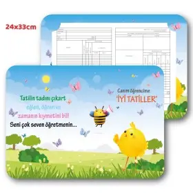 Kitap Bilgini Yayınları Doğa Temalı Karne Kabı Kılıfı (1 Adet)