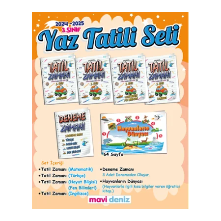 Mavi Deniz Yayınları 3. Sınıf Yaz Tatil Seti(2025)