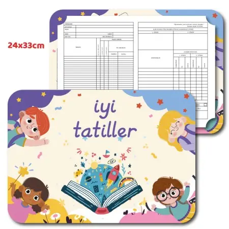 Kitap Bilgini Kitap Kumbaram Temalı Karne Kılıfı